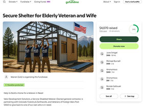 🏡 Good News in the Making: Local Donors Fuel Shelter Build for Elderly Veteran Couple