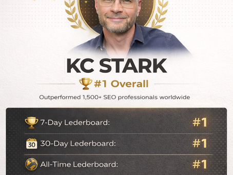 KC Stark Ranks #1 Overall in Global White-Hat SEO Competition