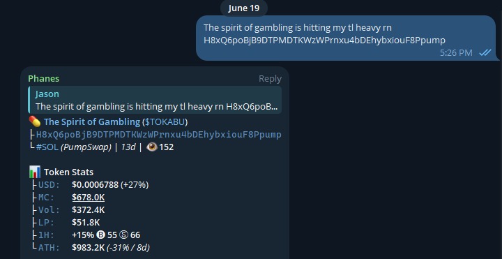 This is an image of my first scan of Tokabu in my group chat.