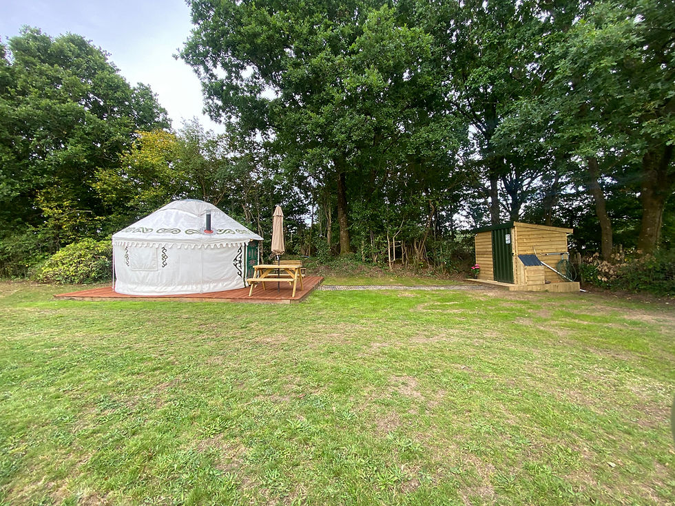 Yurt & kitchen shower