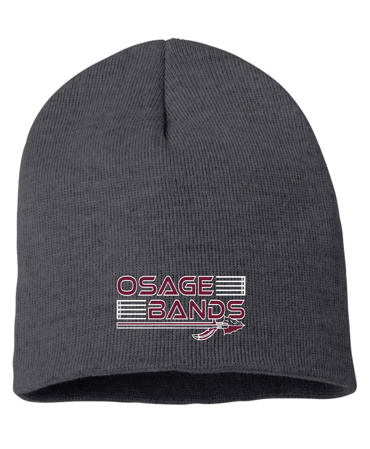 OSAGE BANDS 2026  8" Dark Heather Grey Beanie