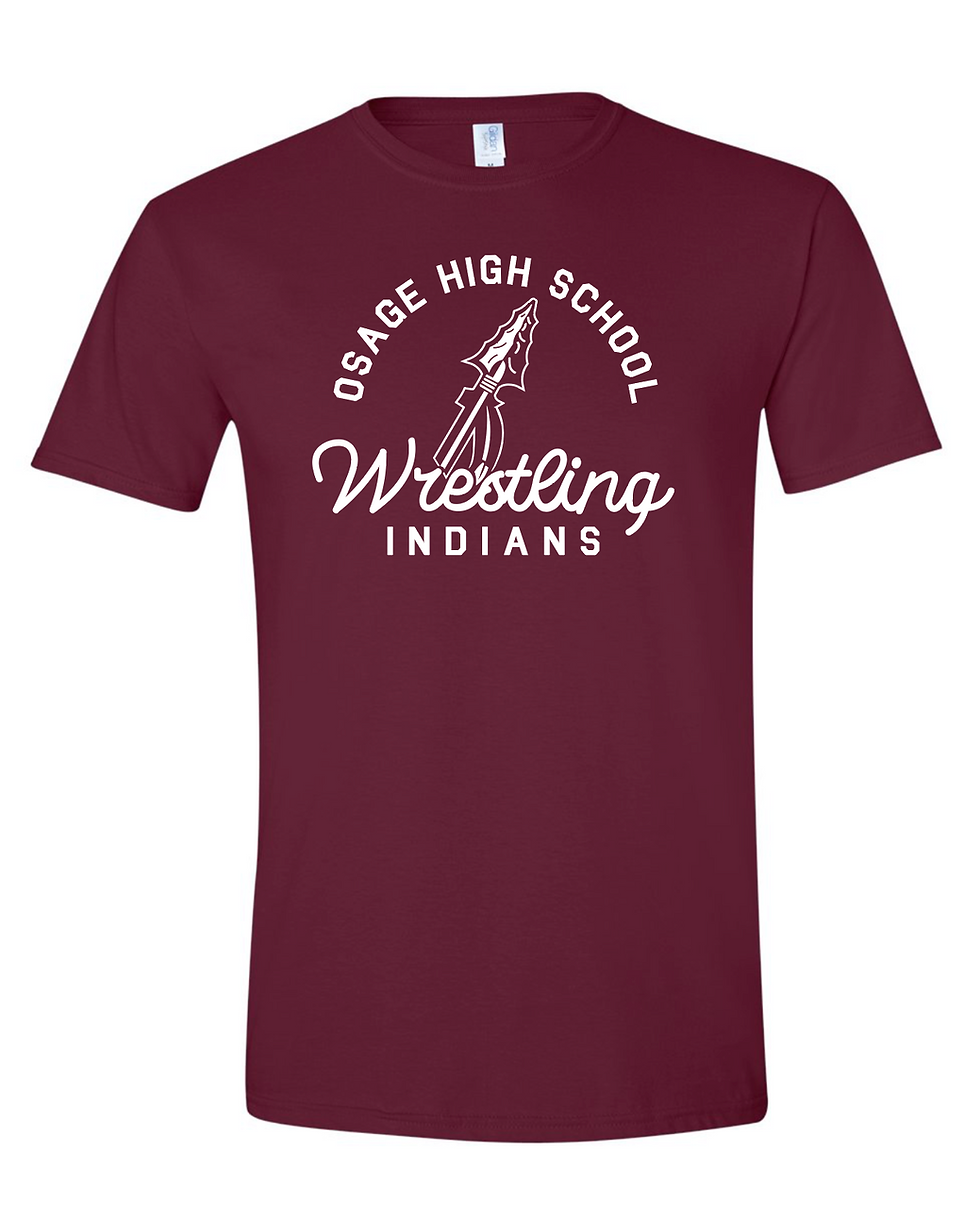 OSAGE WRESTLING TEAM GEAR 2025 - Short Sleeved T-shirt