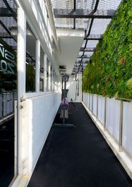 Access to outdoor Sweat Zone balcony
