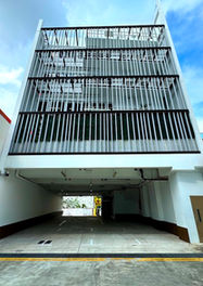 Back view of carpark