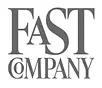 Logo of Fast Company, a top American business magazine, listed in the As Seen In media section
