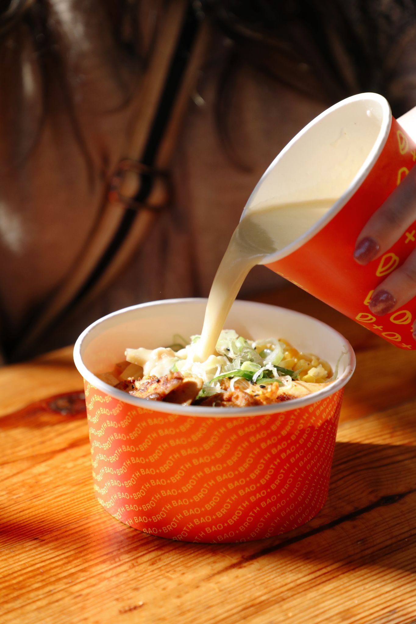 Ramen from Bao & Broth at Optimist Hall in Charotte, NC
