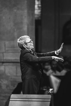 Portrait de Marie-Christine Pannetier, Chef de choeur et directrice artistique du Groupe vocal Pro Homine