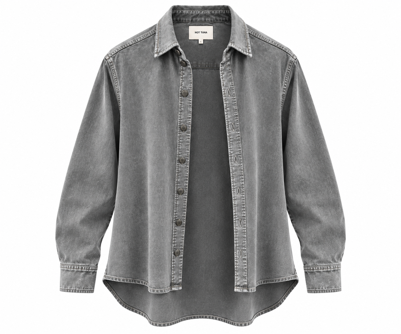 REGULAR FIT SHIRT – LIGHT GREY WASH