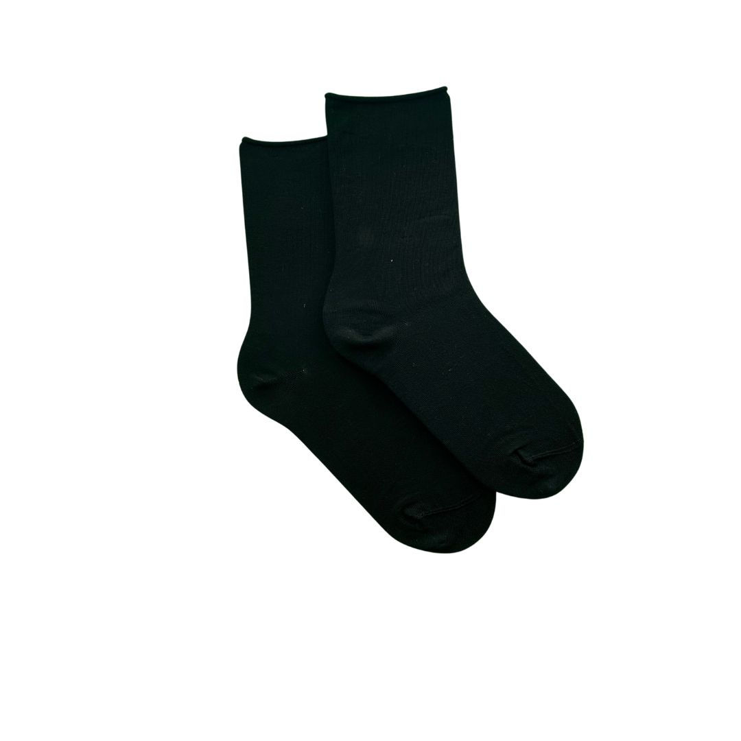 Algodón liso negro sin goma