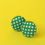 Thumbnail: Tiny Buttons - Green polka