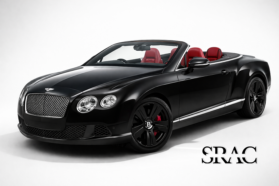 Bentley Continental GTC Convertible black chauffeur driven rental in Delhi NCR