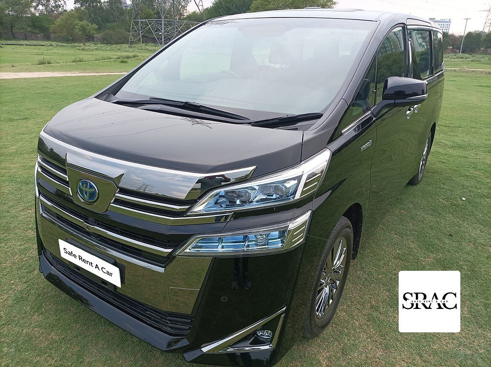 Rent the Toyota Vellfire Luxury Van in Delhi NCR with Safe Rent A Car