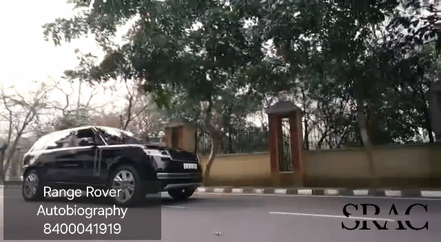 Range Rover Autobiography 2024 black SUV parked at luxury wedding venue in Delhi