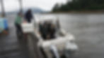 Alysha Reeves helps fishers offload their catch at Auke Nu Weigh Station on Saturday, Aug. 9, 2025. (Ellie Ruel / Juneau Independent)