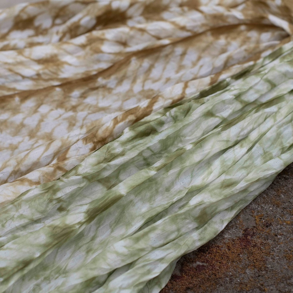 Soft Silk Organza Shibori Scarf