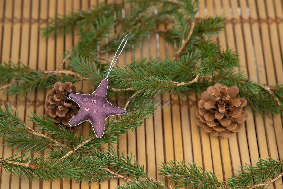 Thumbnail: Silk Ornament 'Star' - small
