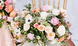 Pink, Peach and Ivory Bridal Bouquet by Nece Floral Desings