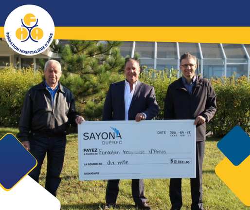 Sayona Québec investi en santé !