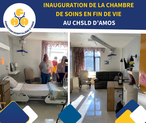 Inauguration de la chambre de soins de fin de vie