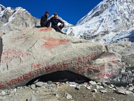 Reisblog: Dag 11 drie hoge passen Everest Base Camp trek, EBC - Everest Base Camp