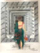 Lady in saree Color Pencil Sketching