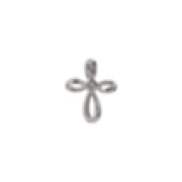 RIBBON CROSS PENDANT
