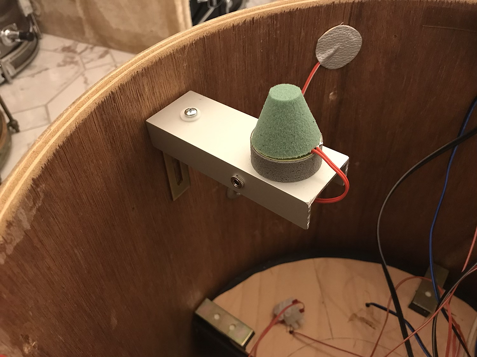 Miniaturbild: 5-er SparSet Drum-Doktor „Eas-e“ Drum-Trigger-System/ Truss-System, Dual-Zone!