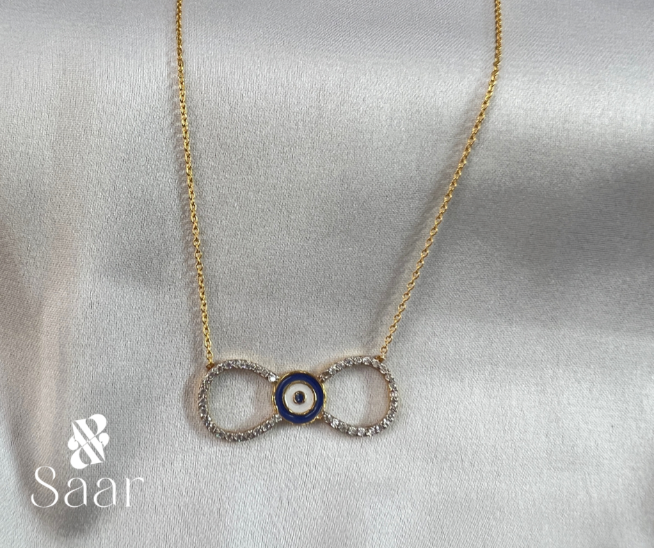 Thumbnail: 92.5 Sterling Silver Eternity Eveil Eye Bracelet With Zircon