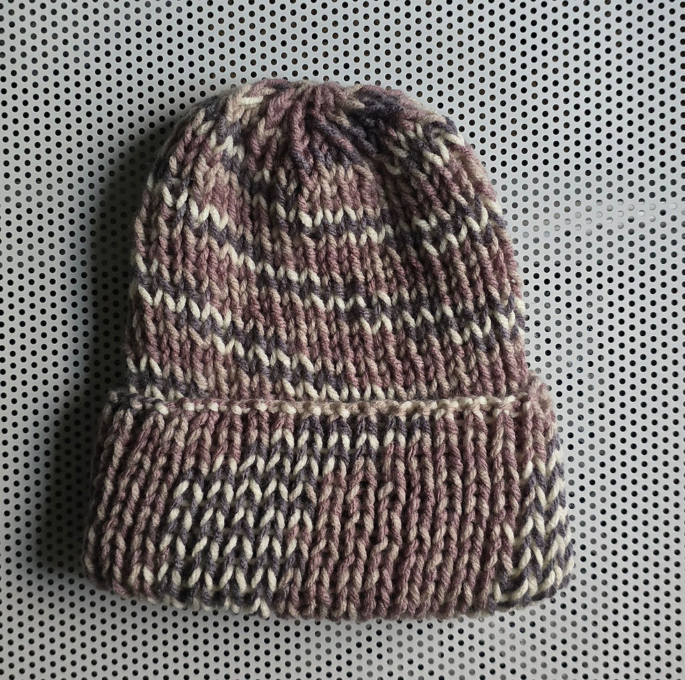 Thumbnail: Large Cropped Granny Cardigan Knit Beanie Set