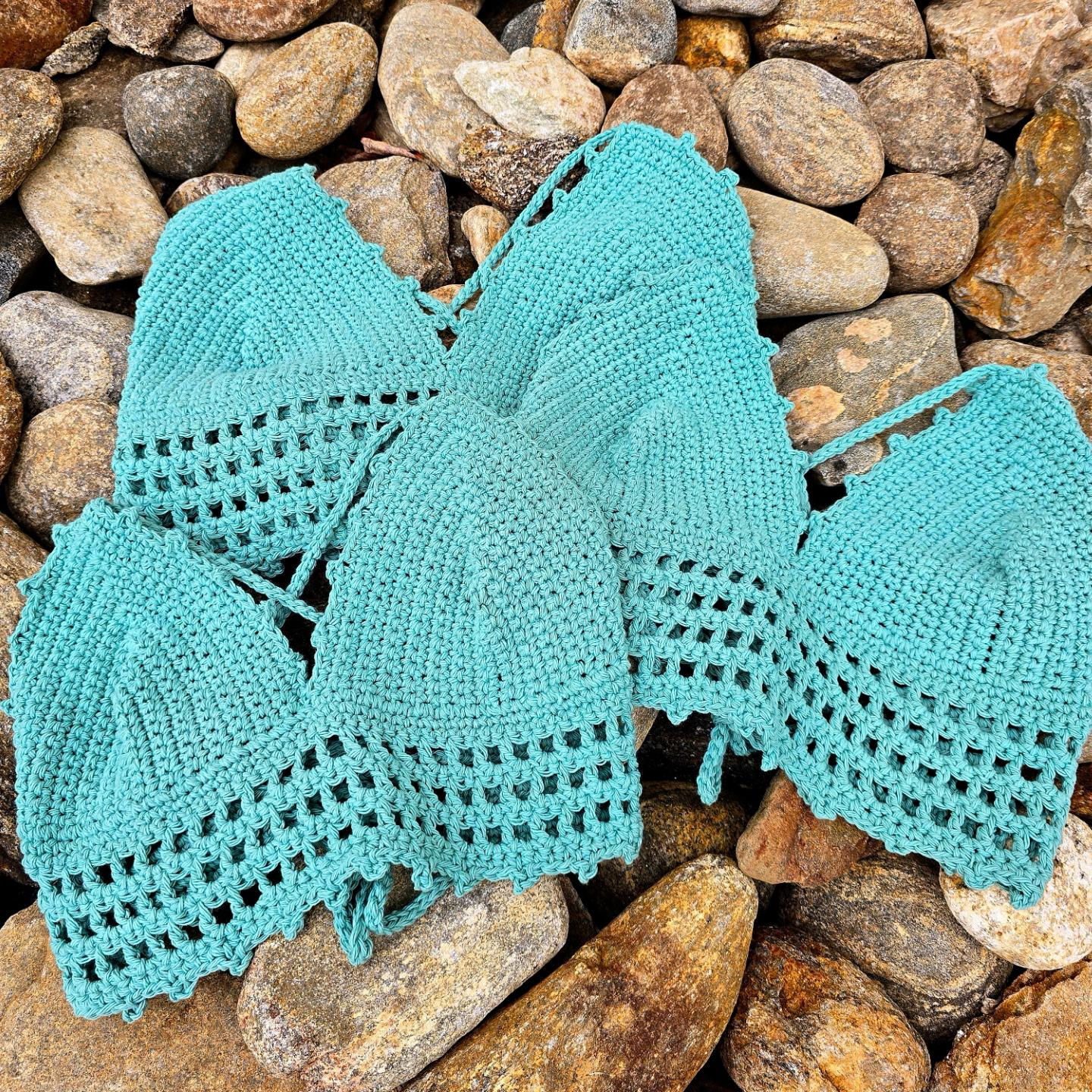 Mesh Crop Bralette Jade Mist