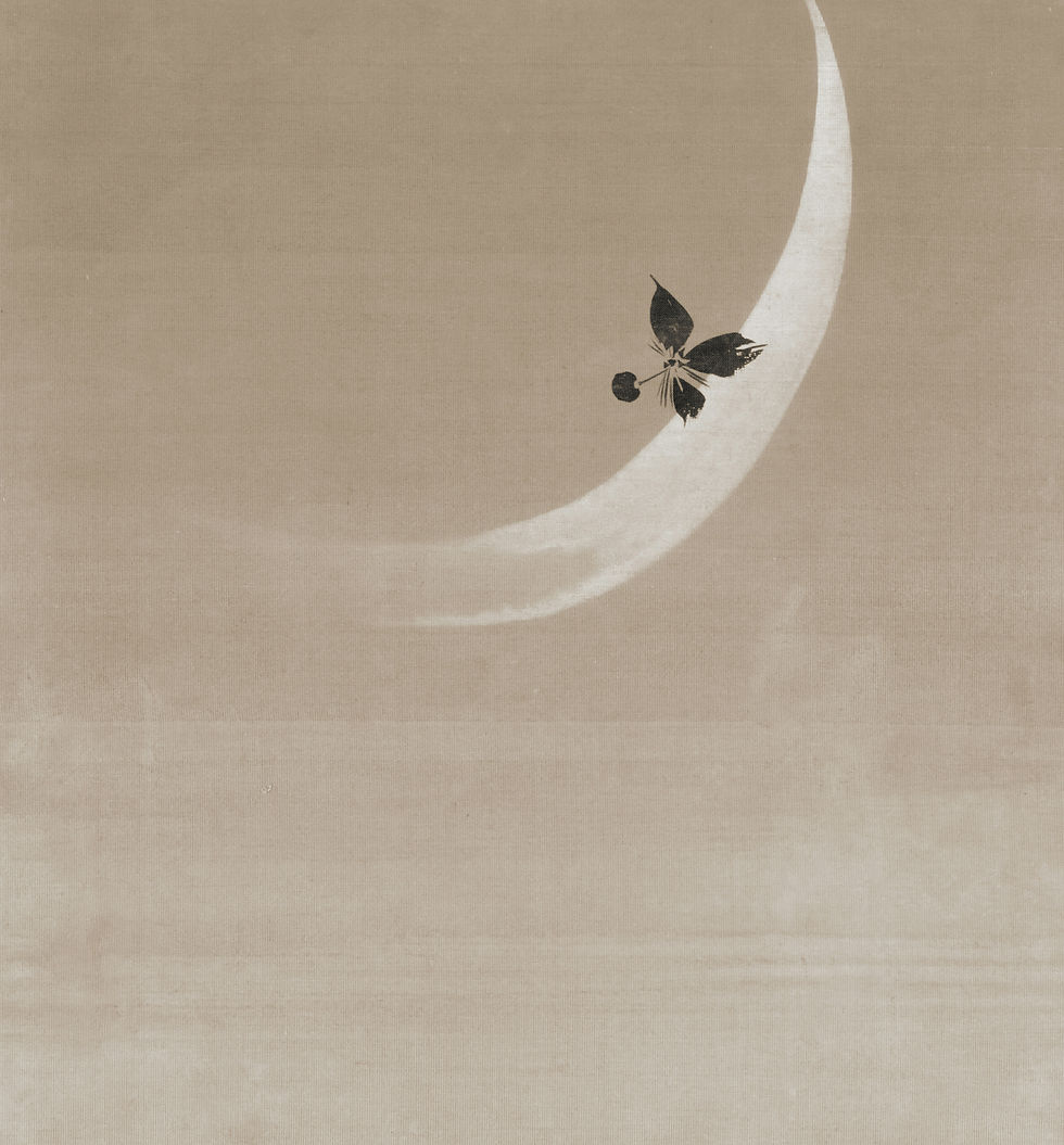 Credit: Crescent Moon from Album of Paintings by the Venerable Zeshin 1847
