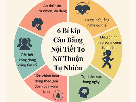 6 Bí kíp Cân Bằng Nội Tiết Tố Nữ Thuận Tự Nhiên