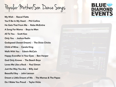 Playlists: Popular Mother/Son Dance Songs
