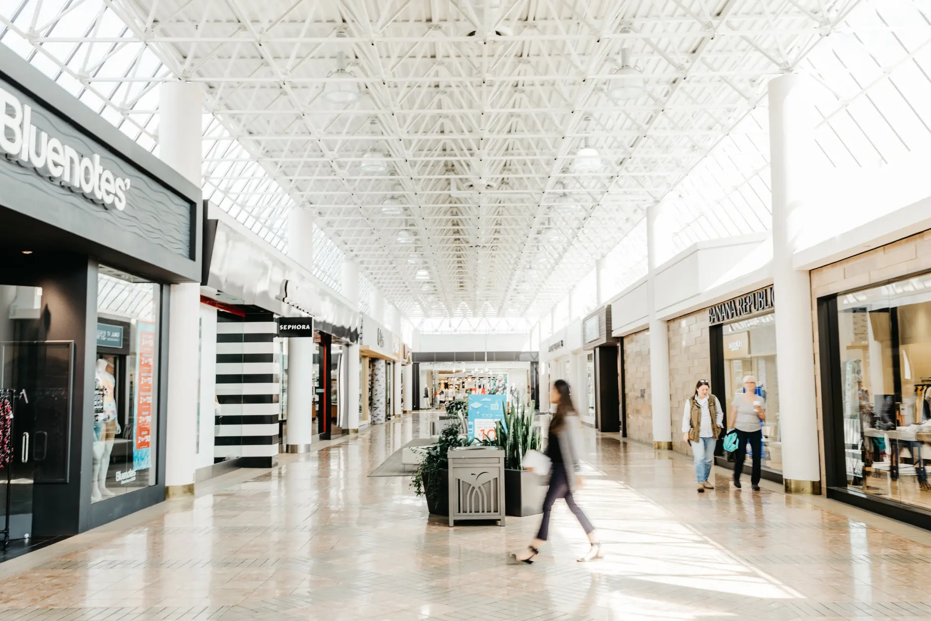 Mayfair mall shopping hallway