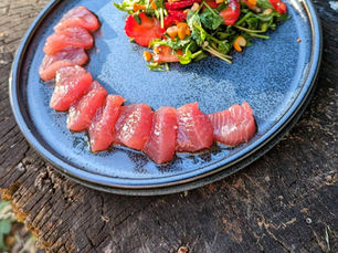 Tuna Strawberry Crudo