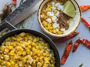 Corn Esquites with Sunflower Salsa Macha