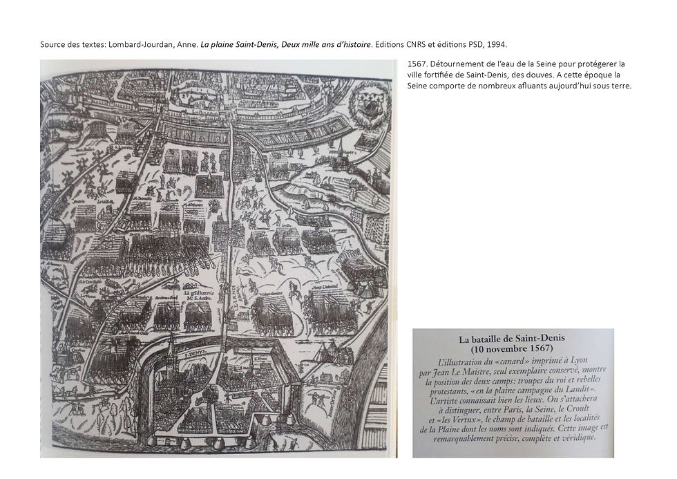 Historique des lieux et des activités autour de la Seine et du canal Saint-Denis