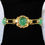 Thumbnail: Victorian 18K Cabochon Emerald Bracelet