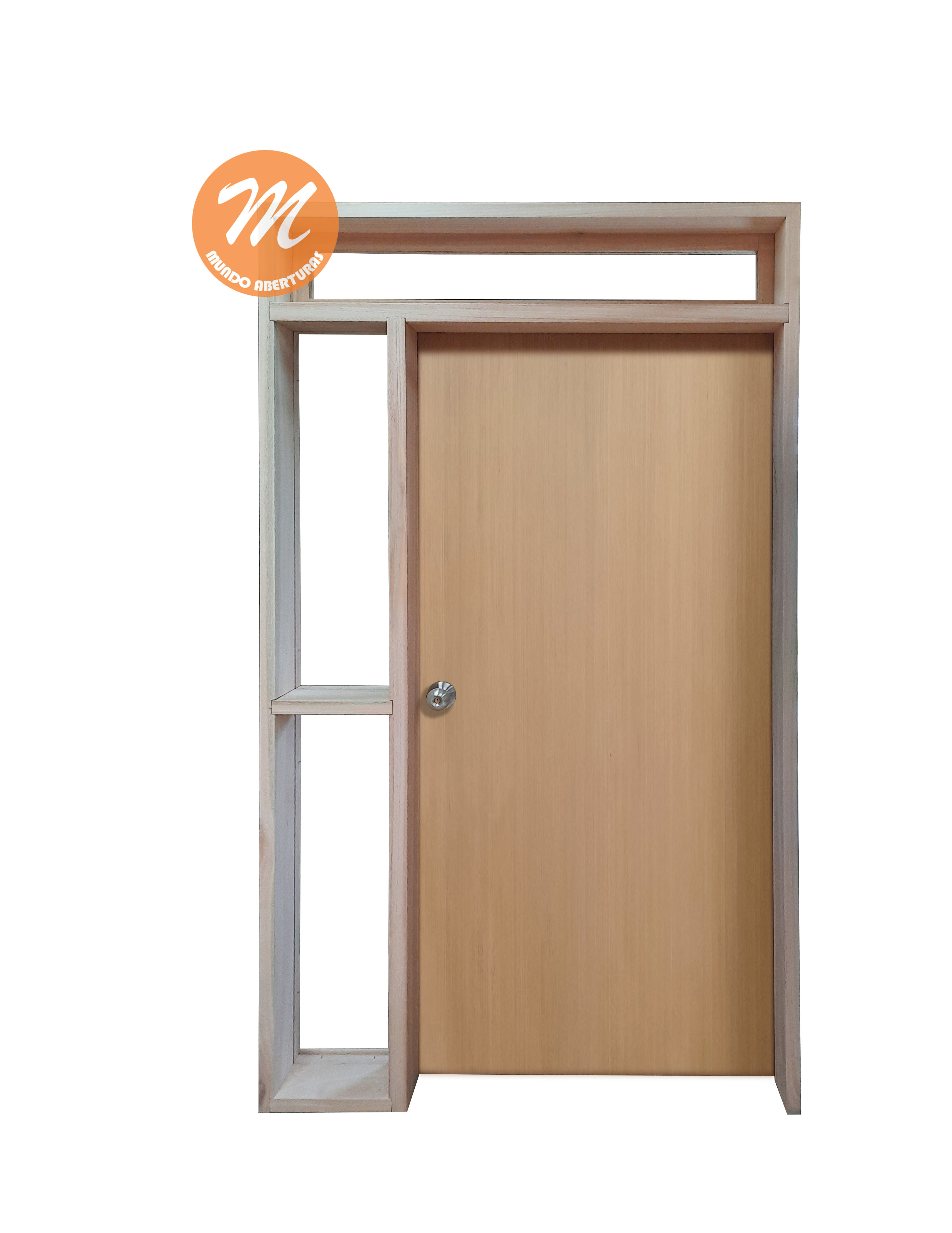 Puerta Interior Laminada en cedro - LÍNEA EURO CON ACOPLE