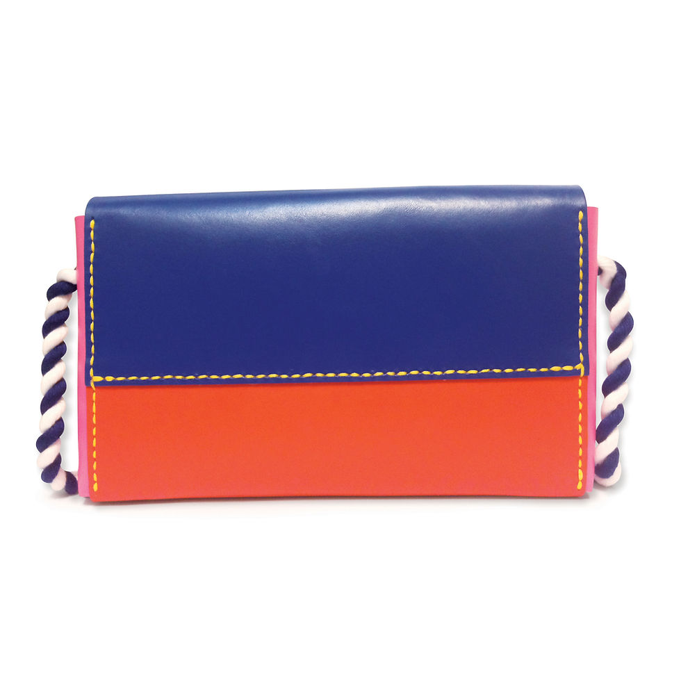 Thumbnail: Rectangle Leather Shoulder Bag