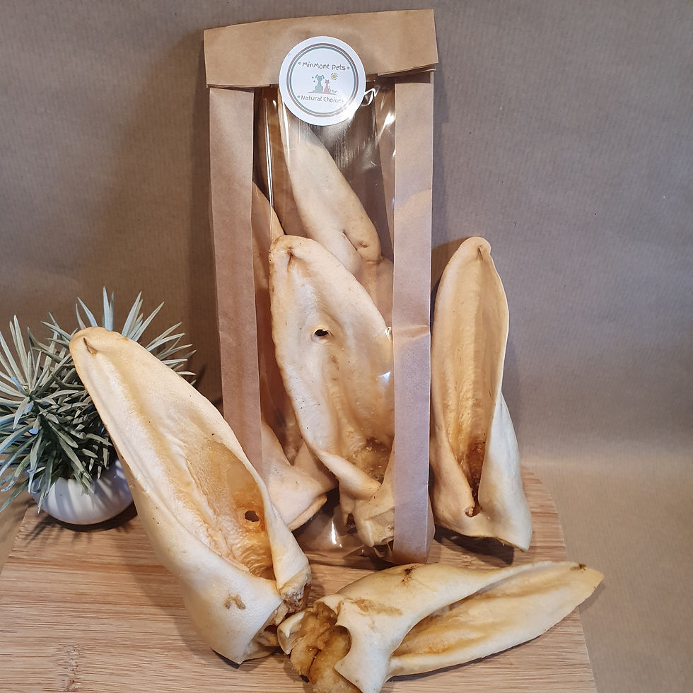 Goat Ears (Without Fur) Natural Dog Chew. Low Fat - Easy Chew. 70g