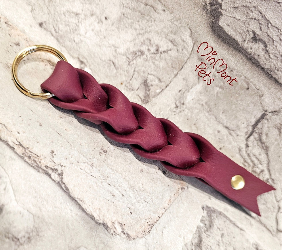 Thumbnail: Genuine BioThane®️ Braided Key Rings