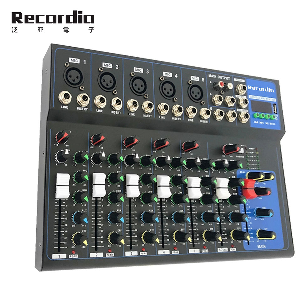 Thumbnail: GAX-UF7 USB Digital Microphone Sound Mixer Amplifier With Blueteeth