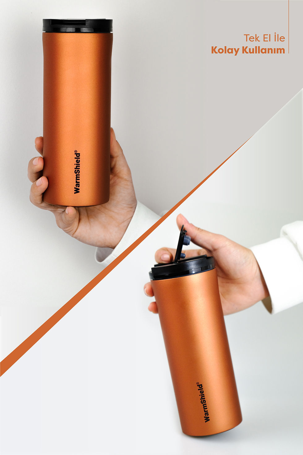Thumbnail: WarmShield® Special Series Platinum Orange Thermos Cup 400 ml (Limited Edition)