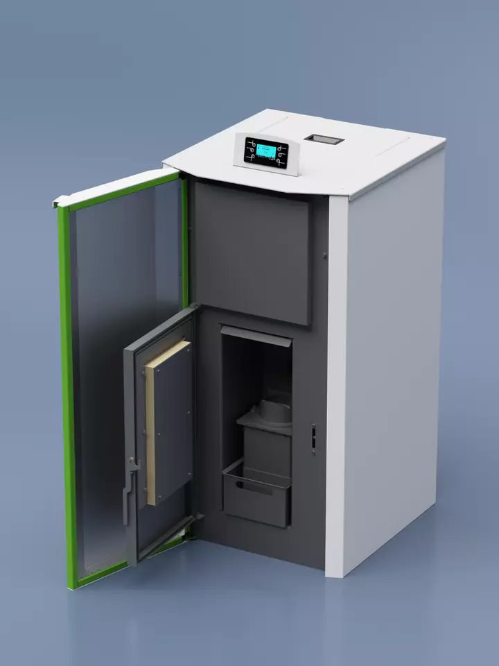 Miniaturbild: Automatischer RW A++ MiniPellet Pelletkessel / Pelletheizung 18 kW Komplettpaket