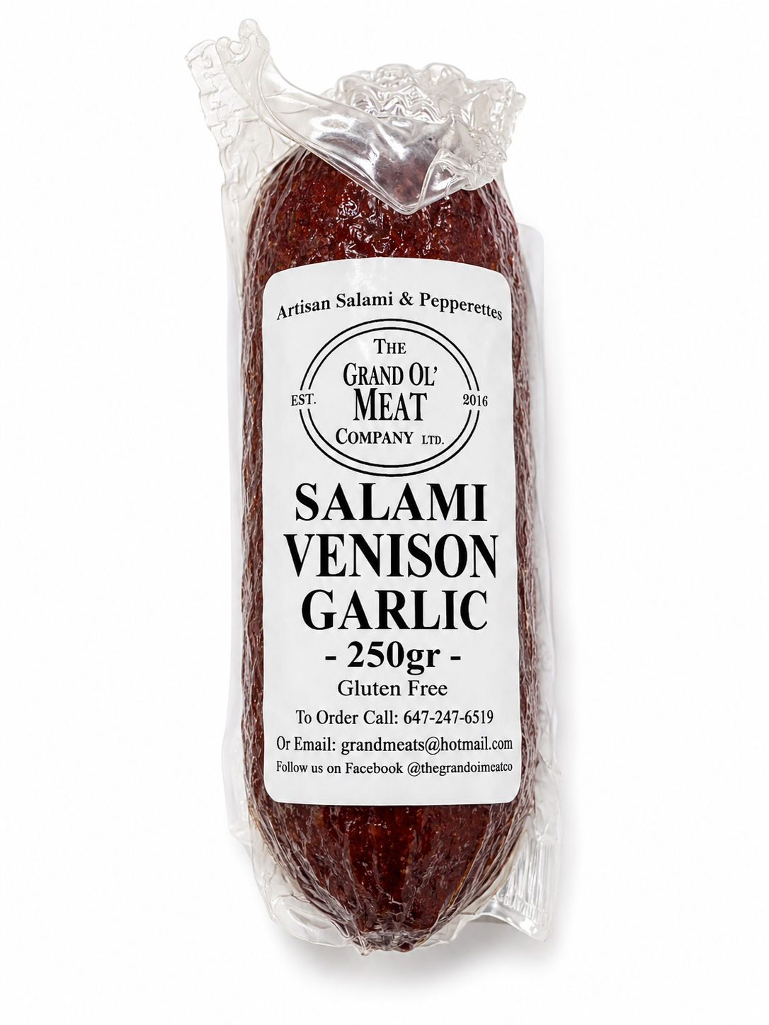 Venison Garlic Salami