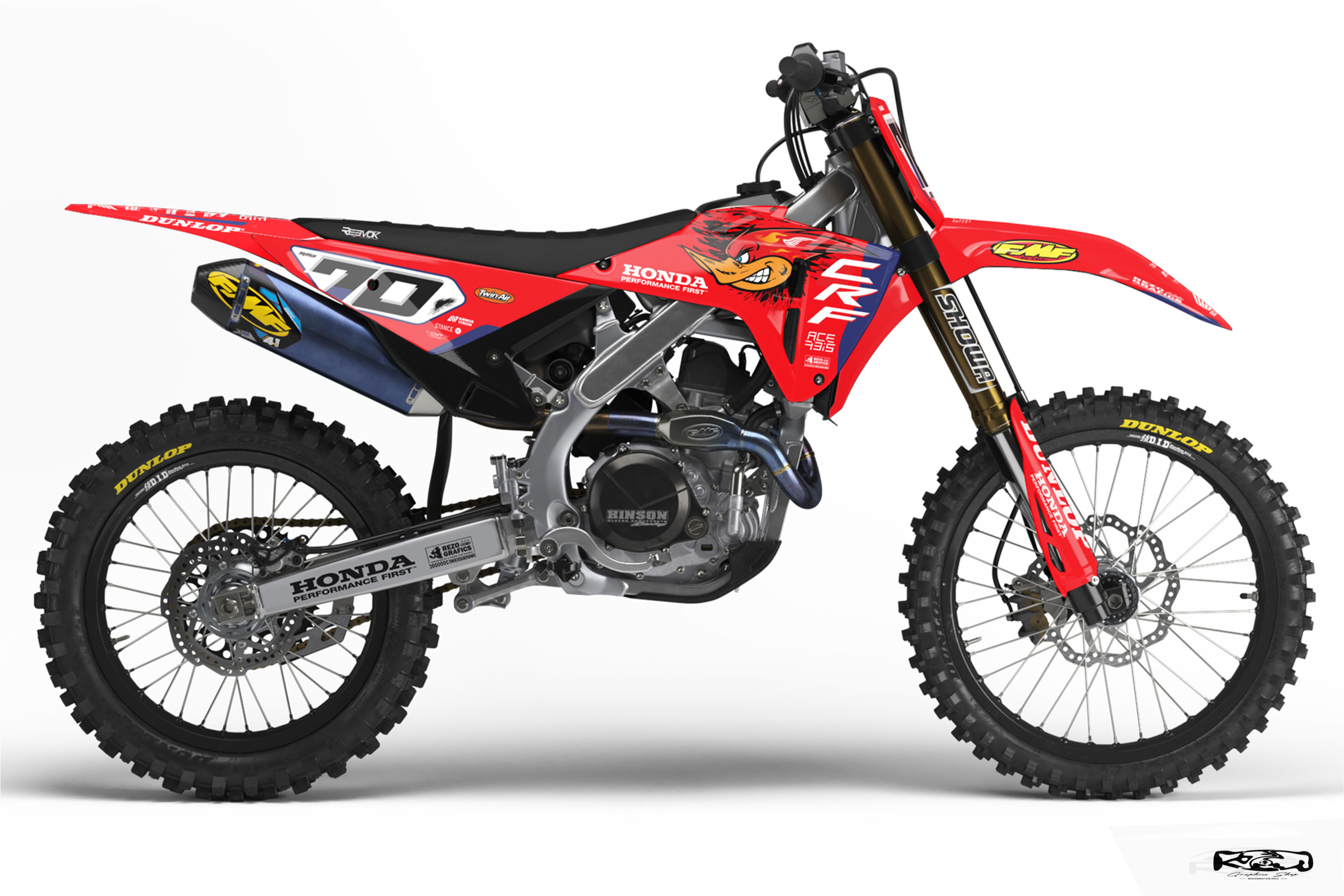 kit déco motocross honda woody serie 2.5