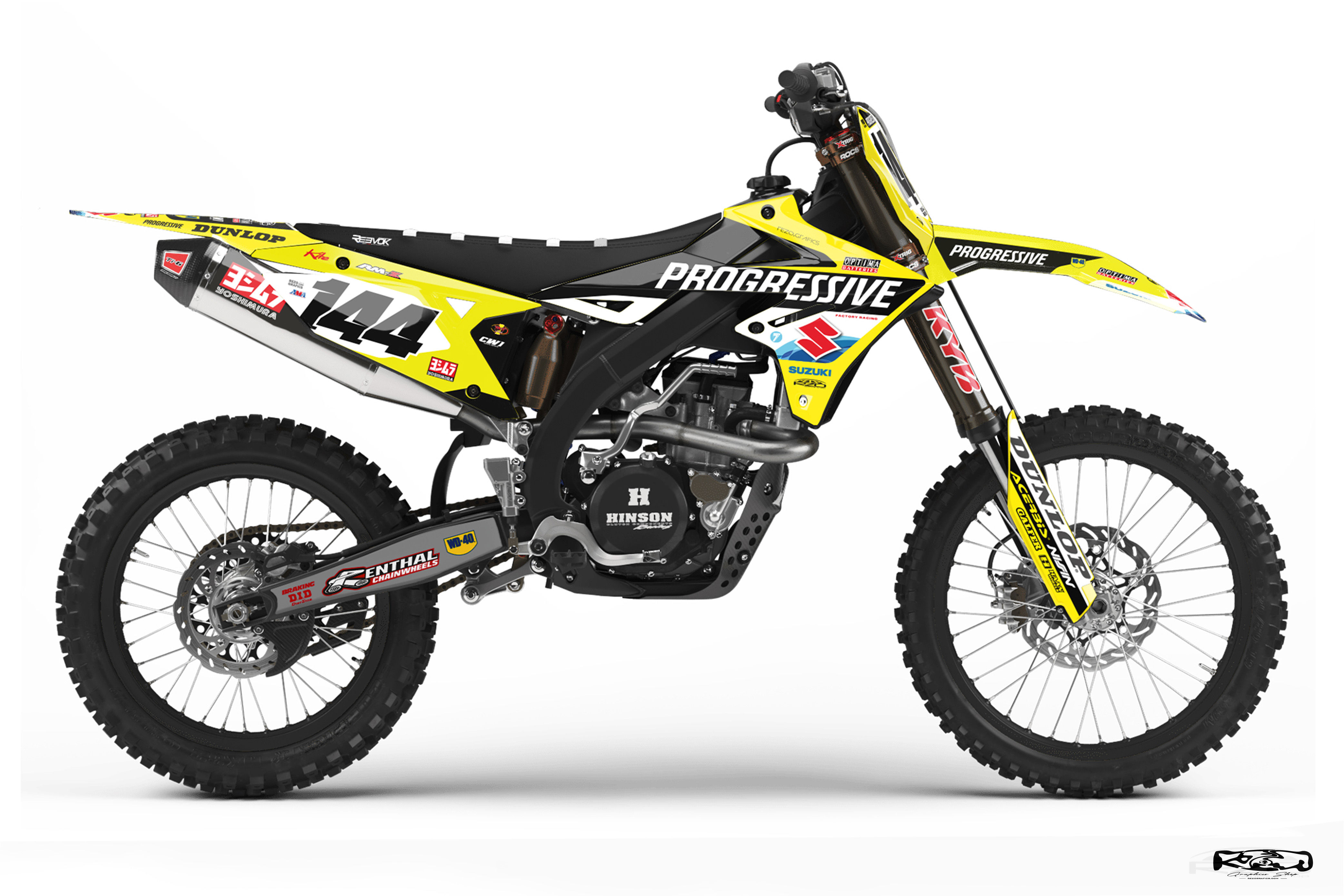 kit déco motocross suzuki race serie 2.5