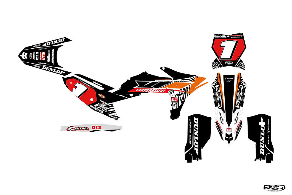 Miniature : template kit déco motocross ktm savage serie 2.6