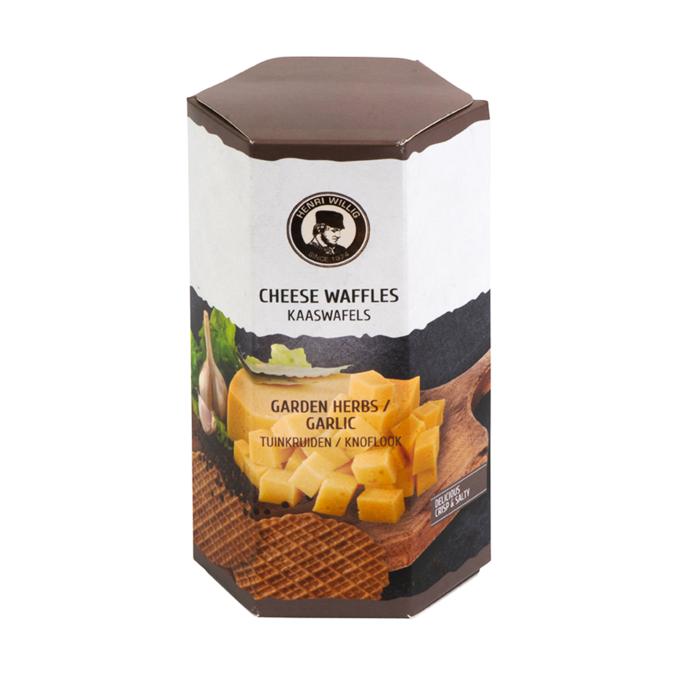 Cheese Waffles Garden Herbs and Garlic